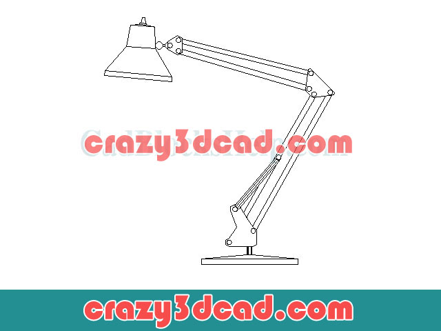 Brilliant table lamp CAD blocks